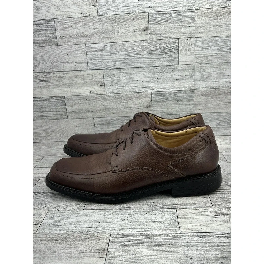 Florsheim Shoes Mens Size 9.5 Medium Brown Leather Sheepskin Lined Dress Brazil‎